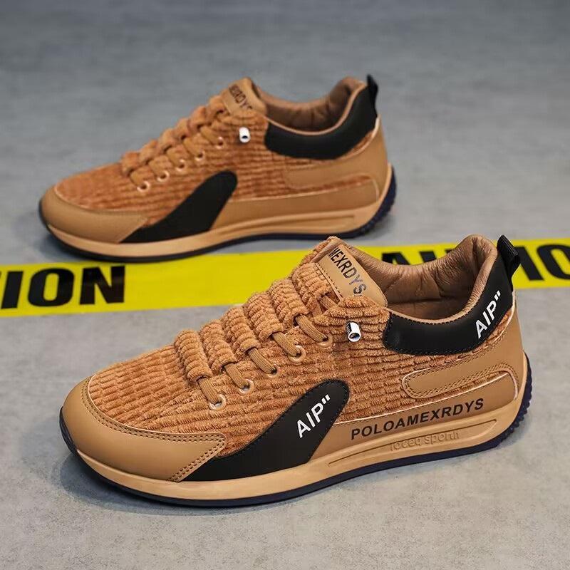 Cotton Men's Shoes, Casual Sports, All-match Casual Shoes, Men's Lightweight Flat-bottomed Running Shoes