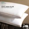 1pc Down & Feather Pillow For Bedroom Guest Room, Goose Down Pillows For Sleeping Neck Protection Slow Rebound Pillow