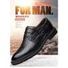 Spring and Autumn British Lace-up Business Dress Leather Shoes Men's Shoes Inner Height Increase Single Shoes Men's Casual Leather Shoes