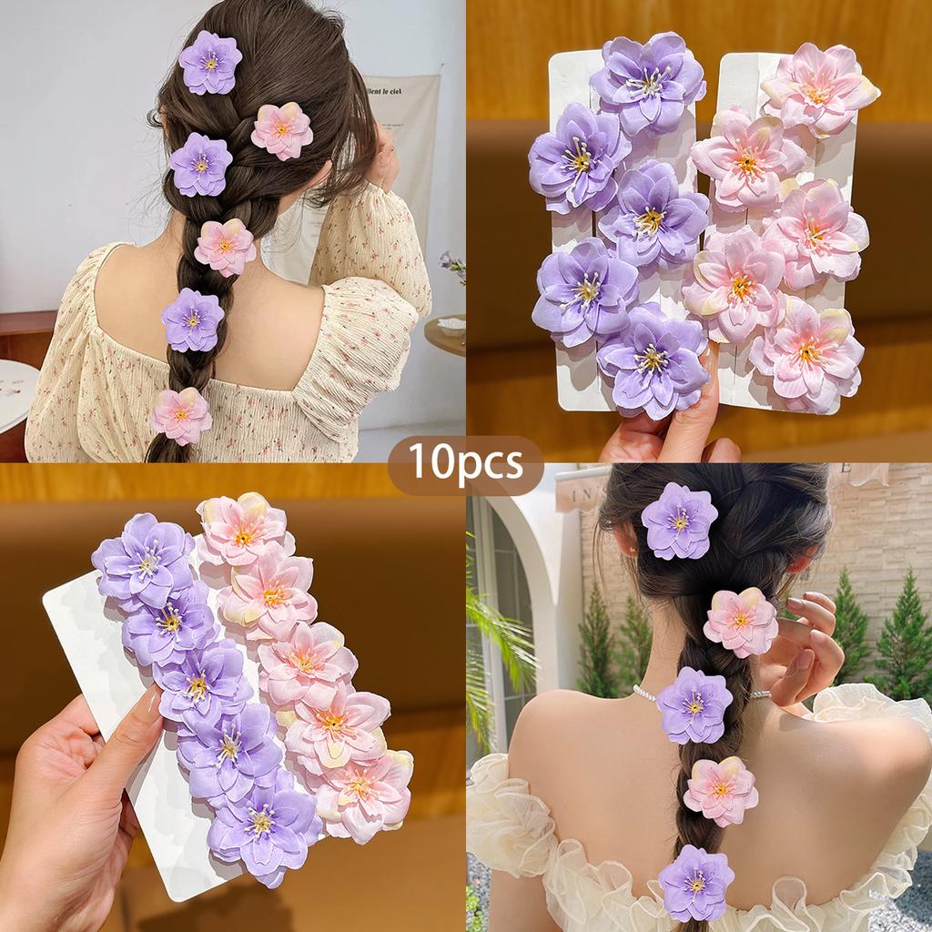 10 Sweet Wind Sunflower Hair Clips Cute Headflowers Suitable for Daily Use Hair Accessories Hair Clips