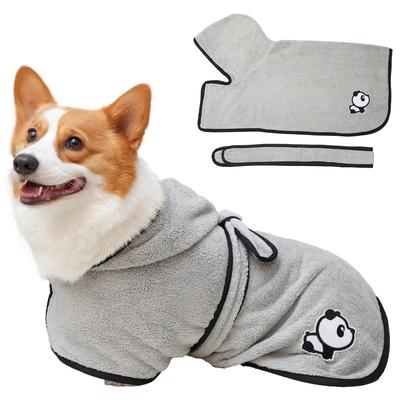 Pet Bathrobe Coral Fleece Size Dog Quick-drying Absorbent Dog Bathrobe Autumn and Winter Cape
