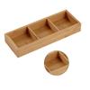 Visible Bamboos Grain Food Platter Independent Separate Snack Tray Display Plate  Dish Serving
