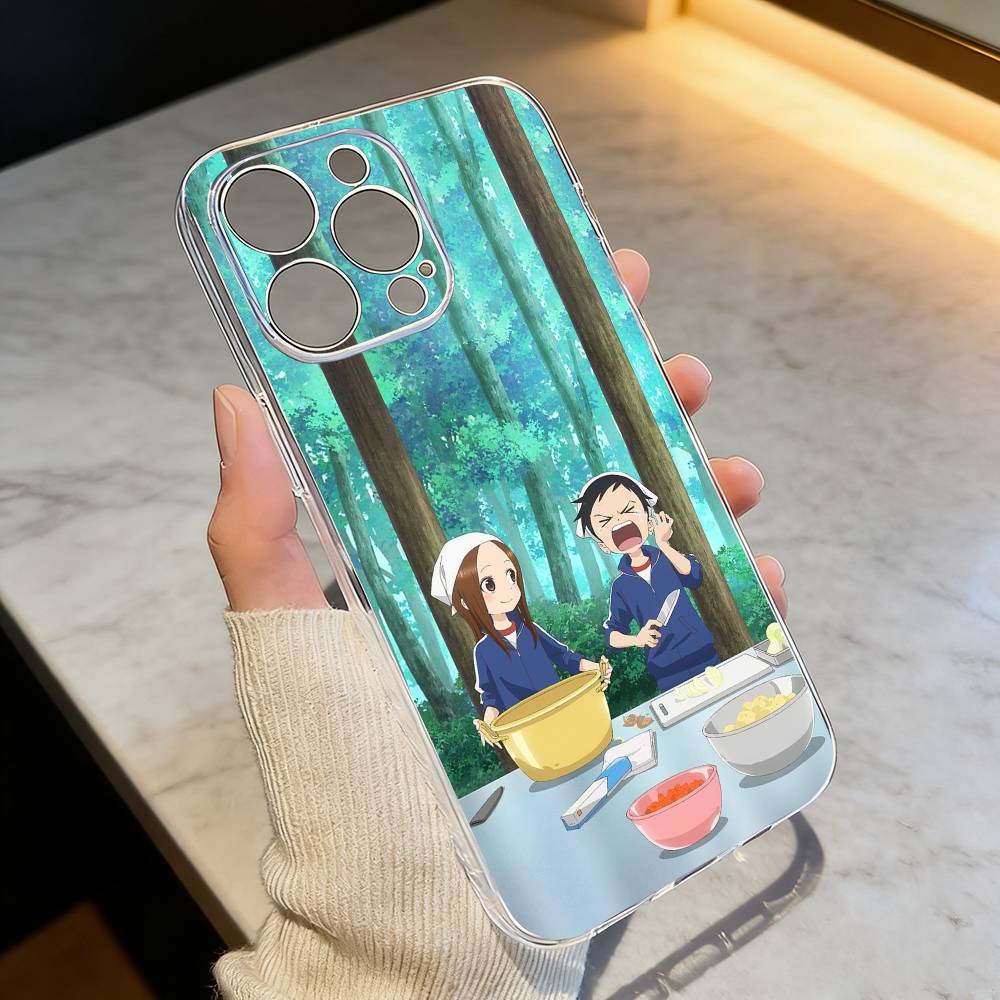 

Takagi-san Nishikata Wholesome Couple Phone Case Transparent Silicone Soft For iPhone 17 16 15 14 13 12 11 Mini Pro Max Plus iPhone15promax
