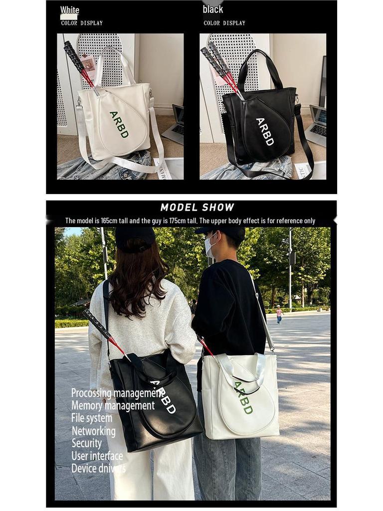 High-Value Fashion Single Shoulder Badminton Racket Bag - Men's & Women's Crossbody Sports Bag with Large Capacity