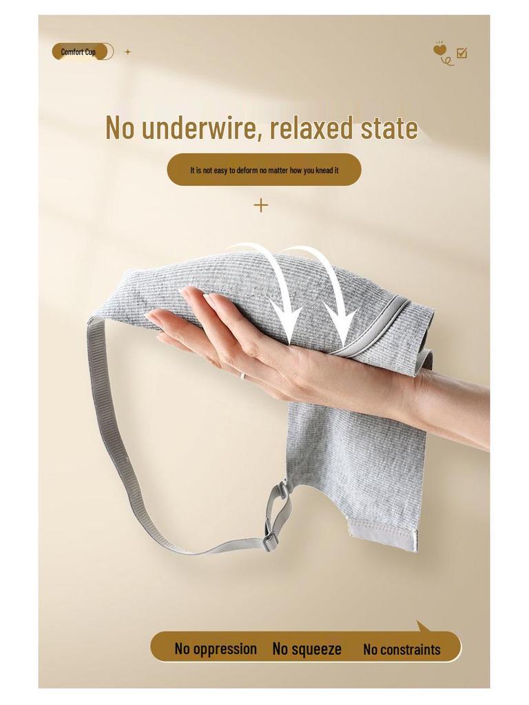 Seamless Comfortable Push-up Bra for Small Chest - Anti-Sag, No Wire, Thin Side Support