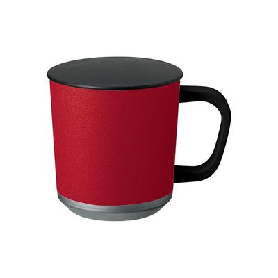 Trade Works Zalatto Stainless Steel Thermos Mug with Keeps Drinks Hot or Vacuum 380ml TS-1813-002 Lid, Cold, Insulated, Red,