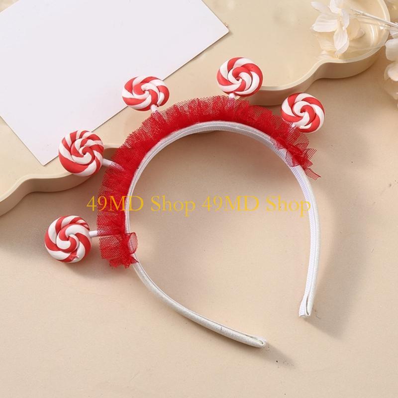 49MD COSPLAY Mädchen Prinzessinnen-Haarband Neuheit Süßigkeiten Kopfschmuck Karneval Party Handgemacht