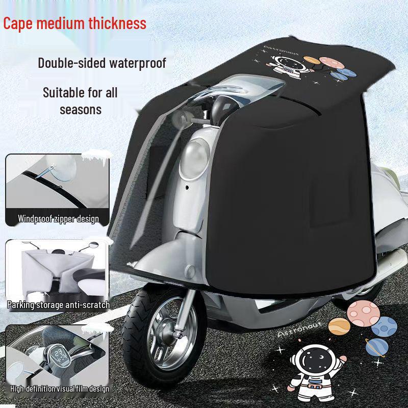 Ganzjahres-Doppelseitige Wasserdichte Windschutzscheibe für Elektrofahrräder