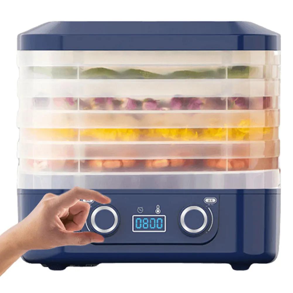 Food Dehydrator Timer & Temperature Control 0-70 Degree Fruit Jerky Maker Food Dryer for Fruits Meat Vegetables Candy & Snacks