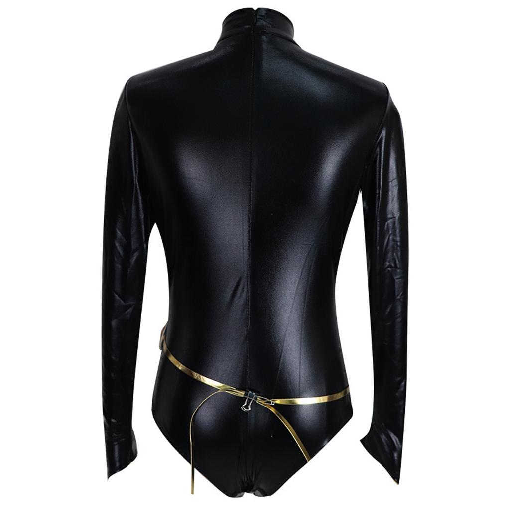 Teen Titans Super Hero Raven Cosplay Kostüm Damen Schwarzer Body Lila Kapuzenmantel Jumpsuit Halloween Party Kostüm