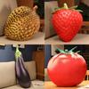 Cute Vegetable Plush Pillow Cushion For Sofa Back Support Home Decor Gift For Teens