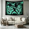 Chainsaw Man Wall Tapestry Aesthetic Wall Hanging Printed Fabric Blanket Decorative Tapestries For Bedroom Living Room Home Decor