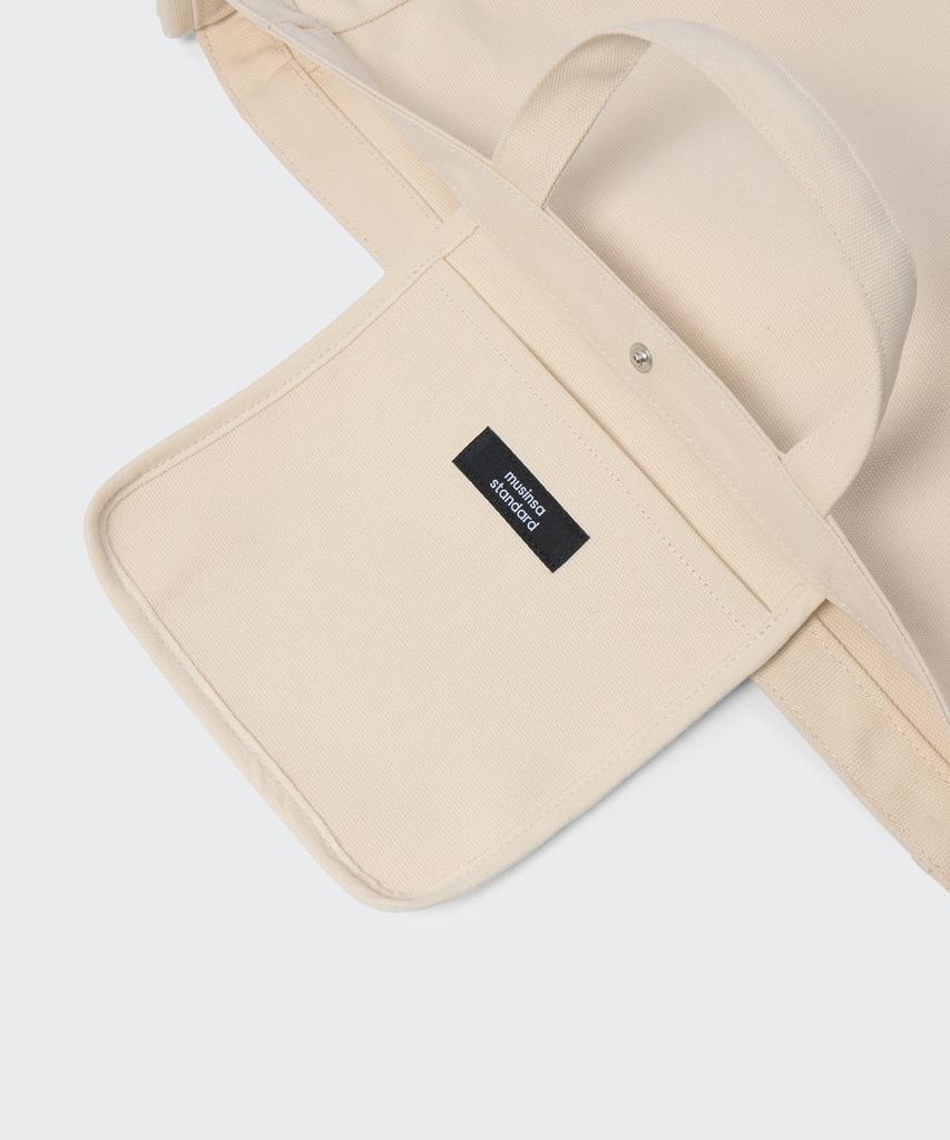 Musinsa Standard Canvas Wide Two-Way Tote Bag [Ivory]
