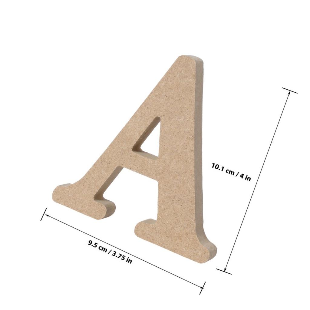 Wooden Alphabet Letters Pine Wood Texture Natural Wall Garden Wedding Party Decor Craft Letters For Nursery