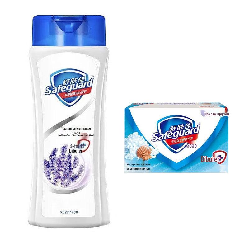 

Safeguard Healthy & Soft Shower Gel & Soap Set