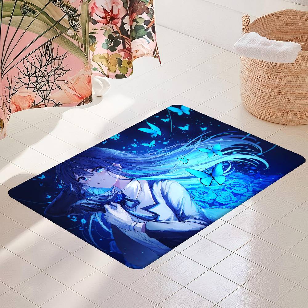 1pc Ado Bathroom Mat Kids Room Bedroom Decoration Balcony Anti-Slip Doormat Living Room Welcome Rug
