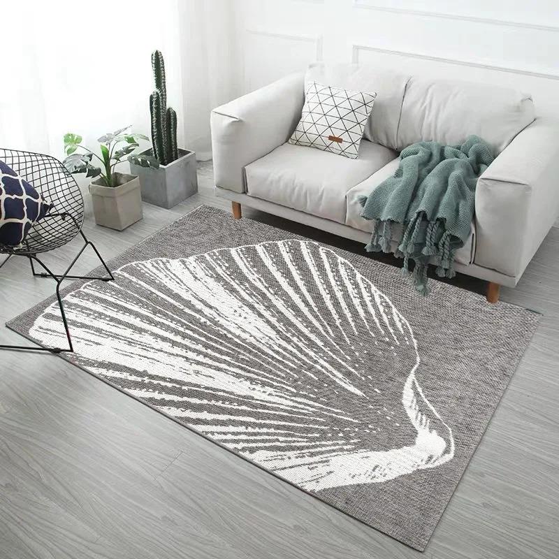 Creative Feather Print Bedroom Floor Mats Decoration Home Living Room Floor Mats