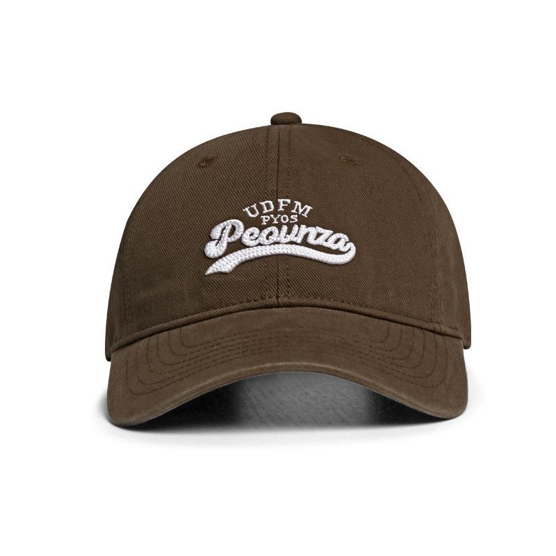 High quality peaked cap three-dimensional embroidery versatile sun hat pure cotton soft top baseball cap men and women