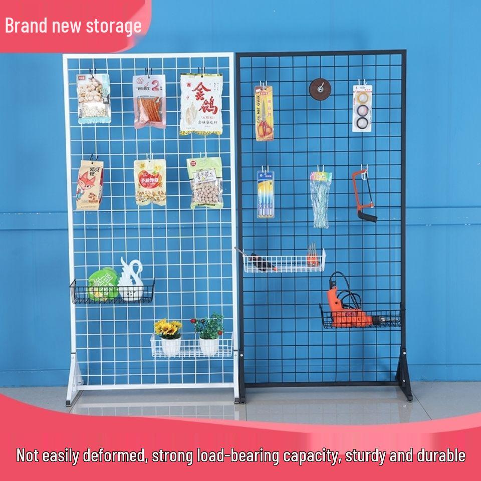 Mobile Wire Mesh Jewelry & Artwork Display Rack