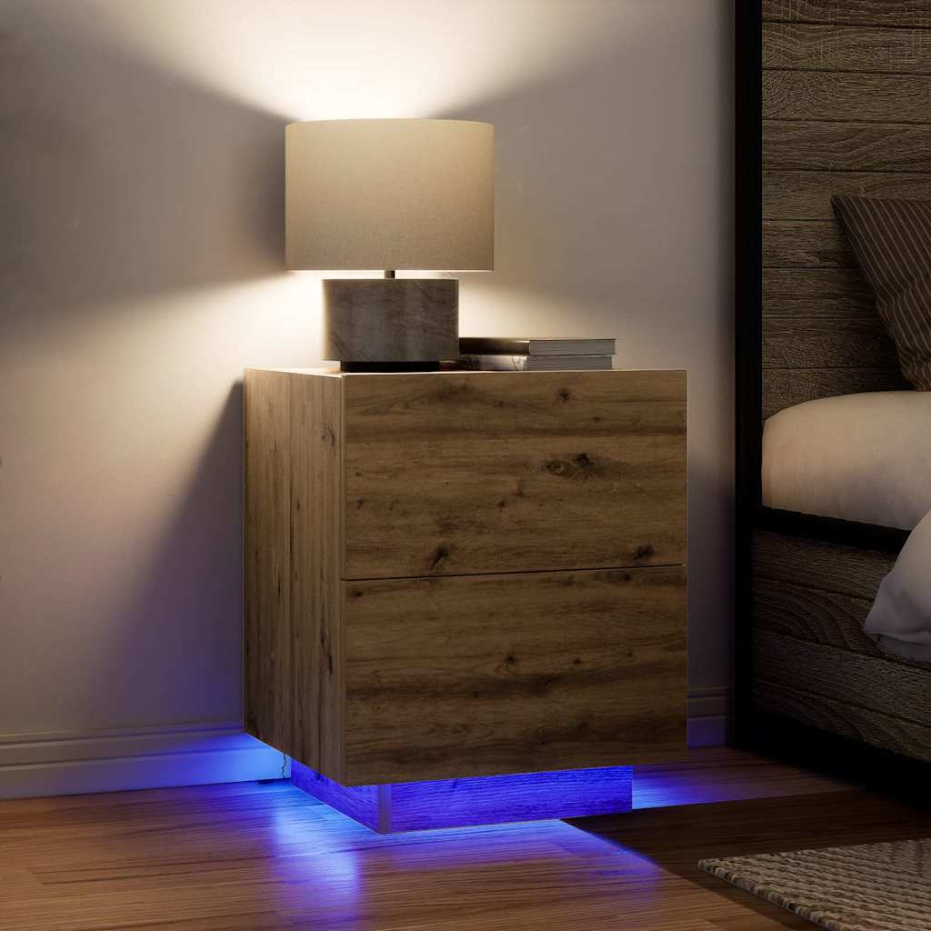 Nightstand Artisan Oak 45 x 40 x 55 cm Engineered Wood