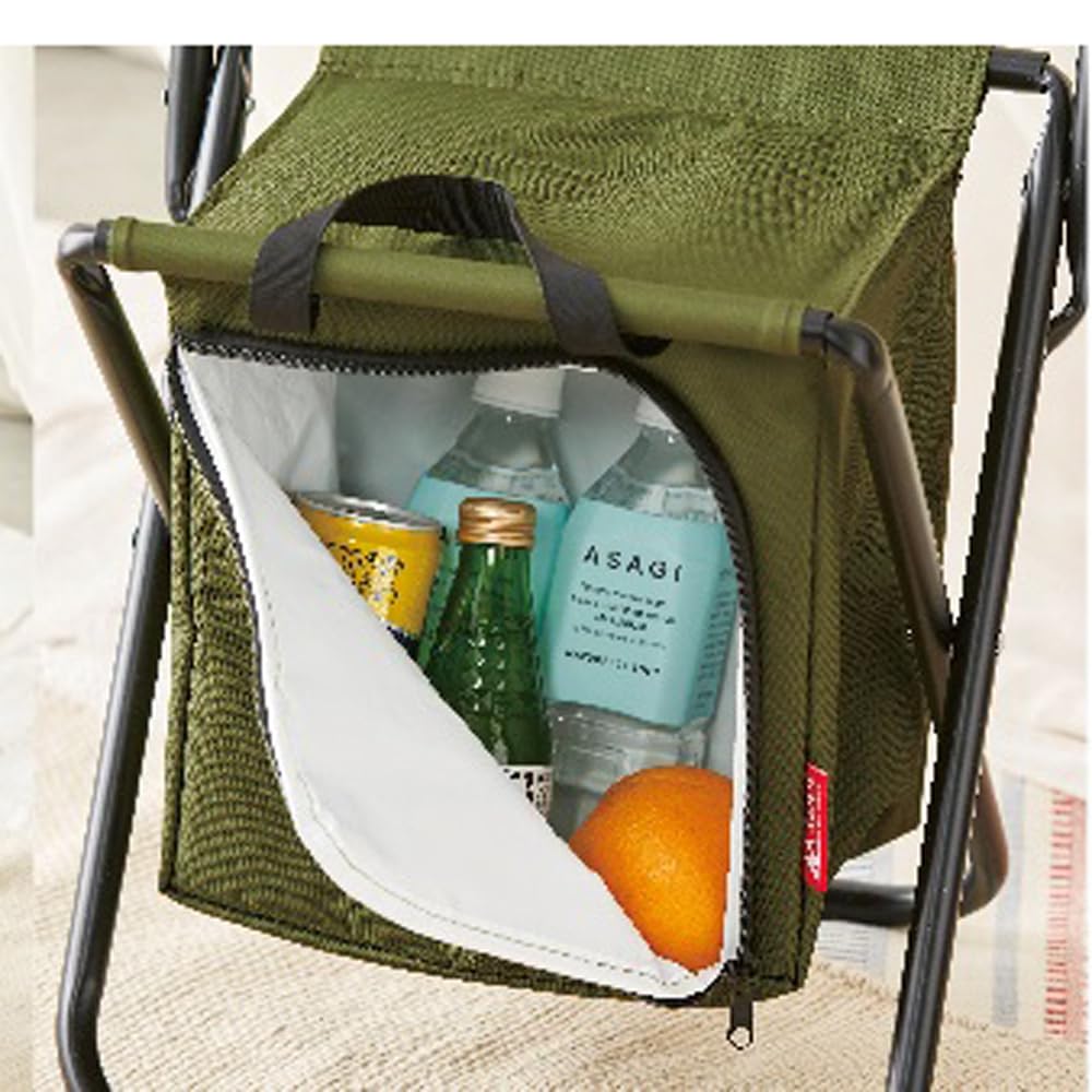 Marutatsu Outdoor Folding Compact Load Capacity Bag Barbecue Colors Green and Chair, Chair, Chair, Camping, 80kg, Included, Fishing, (2 Mixed, Orange)