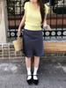 Lenina Diana Satin Midi Skirt_Indigo Blue