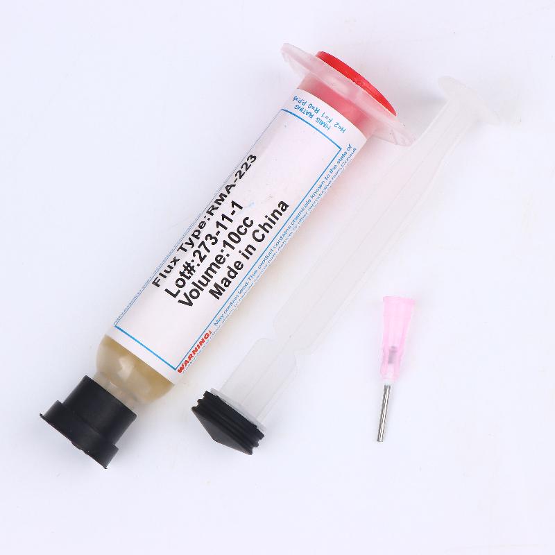 10Ml Flux For Soldering With Flexible Tip Syringe Solder Paste Flux Grease Repair Solde No Cleaning Welding Repair Tools