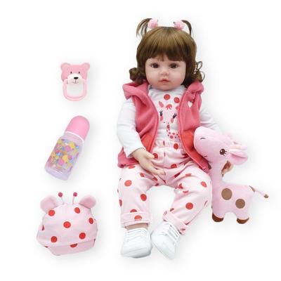 Panenka bebe reborn batole 47cm měkký silikon reborn panenky měkké tělo jako živý menina vánoční překvapení holčičí dárky panenka