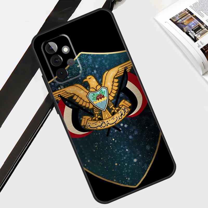 Yemen Coat of Arms Flag Case For Samsung Galaxy A55 A35 A15 A56 A36 A26 A16 A06 A54 A34 A14 A12 A22 A32 A52 A13 A53