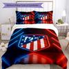 Atletico Football Club Printed Pattern Duvet Cover Set – includes 1 duvet cover and 2 matching pillowcases Bedroom decor Christmas gifts