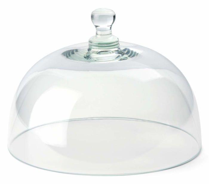 Accessoire de cuisine - Continenta 30471 - Cloche en verre - Bois durable - Design intemporel