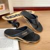 Fashion Men's Flip Flops, Summer Thick Sole Soft Non-Slip Deodorant Wear-resistant Slippers for Outdoor Bathroom Home