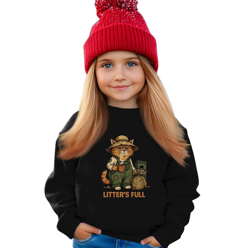 Kinder Sweatshirt Jungen Mädchen Rundhals Sport Sweatshirt Lässiger Pullover Sweatshirt Sportshirt
