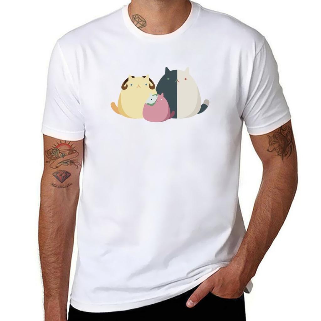 Ranboo Tubbo and Michael cats TShirt Lightweight Running TShirt