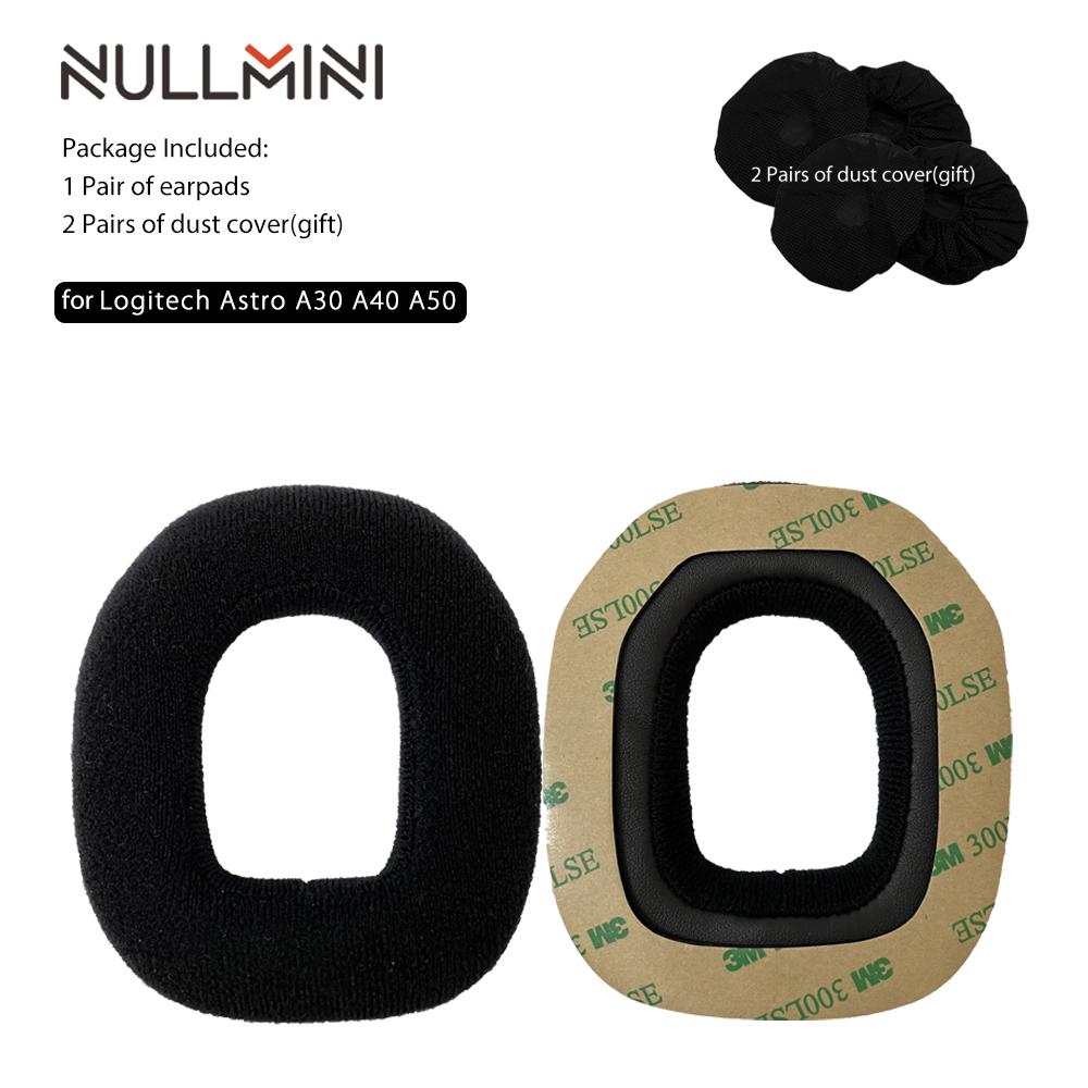 

NullMini Replacement Earpads for Logitech Astro A40 A50 Gen3 Gen4 A10 Headset Headphones Leather Sleeve Earphone Earmuff