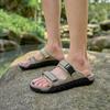 Men Slippers Wide Palm Women Outdoor Summer Black Couple Sandals Open Toe Beach Shoes Sport Slippers Unisex Plus Size