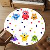 1pc monster circle Round Chair mat Area Rug - Non-Slip, Floor Mat for Office, Bedroom, and Indoor Decor c1125279