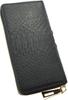 Black [type 2] Long Wallet for Men and Women, Made from a Single Piece of Genuine Snakeskin Leather, with a Round Zipper, Coin Purse, Card Slots,