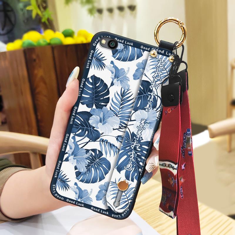 Protective Shockproof Phone Case For Xiaomi Redmi GO Back Cover Soft case Waterproof Fashion Silicone Lanyard For Mom
