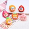 9Pcs Fruit Girl Syurdy Resin Craft Charm Stylish Home Decoration for Jewelry Craft Supplies and Accessory Making