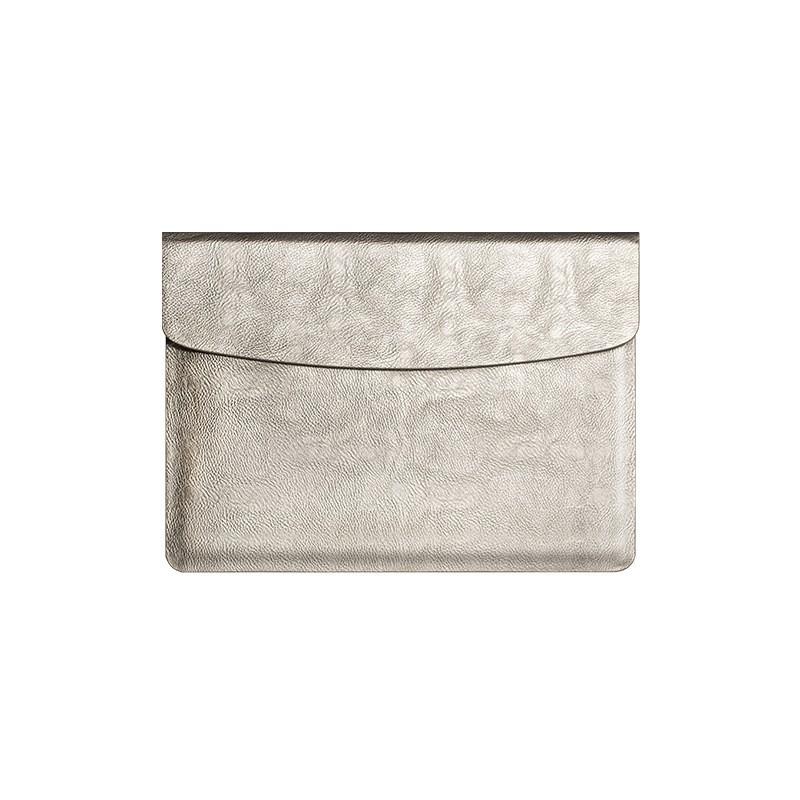 Premium Leather-Style Laptop Sleeve MacBook Air 13 14 16 Inch M1 M2 With Magnetic Flip Cover Shockproof Lining