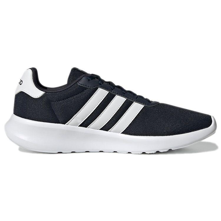 Adidas Lite Racer 3.0 Comfortable Shock Absorption Slip Resistant Durable Low Top Casual Running Shoes Men Sneaker Dark-Gray Ink-Blue GY3095