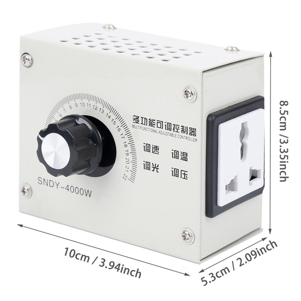 AC110V/220V Voltage Controller Adjustable Dimmer SCR Voltage Regulator  Temperature Control