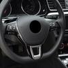 Silver Car Steering Wheel Decor Cover Frame Trim For VW Volkswagen  Teramont Atlas TROC Tiguan MK2 2017 2018 Styling