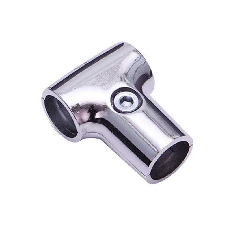 Rundes Rohrfitting für DIY-Rahmenreparatur, T-förmige Aluminiumverbindung mit sicherer Feststellschraube für Möbeltätigkeiten