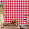 Red Checkered Wallpaper Coral and Red for Living Room and Bedroom 50x1000