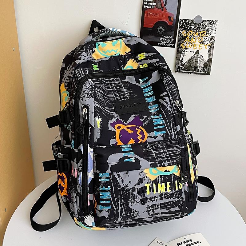 

Школьные рюкзаки Детские для начальной школы для мальчиков для средней школы для студентов колледжа Рюкзаки с граффити