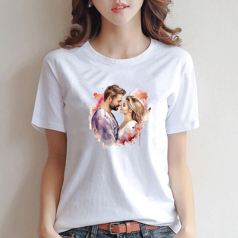 Autocolant termic cu transfer termic, iubitori romantici, hanorace, haine, autocolante pentru tricou, parchete, ropa, presă de căldură, aplicate, autocolante termice DIY