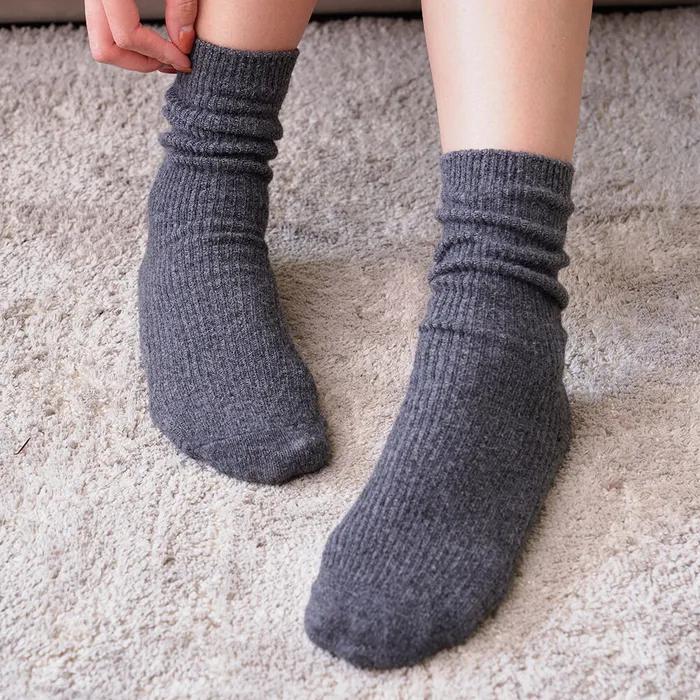 GGRN Women's Winter Socks_P-00109 96N Wool Sleeve Long Plain [5EA]
