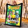 Stumble Guys Flannel Blanket Soft Warm All-Season Throw, Design for Camping, Car Travel, Hiking Sofa, Bed, Office Perfect Gift for Parties